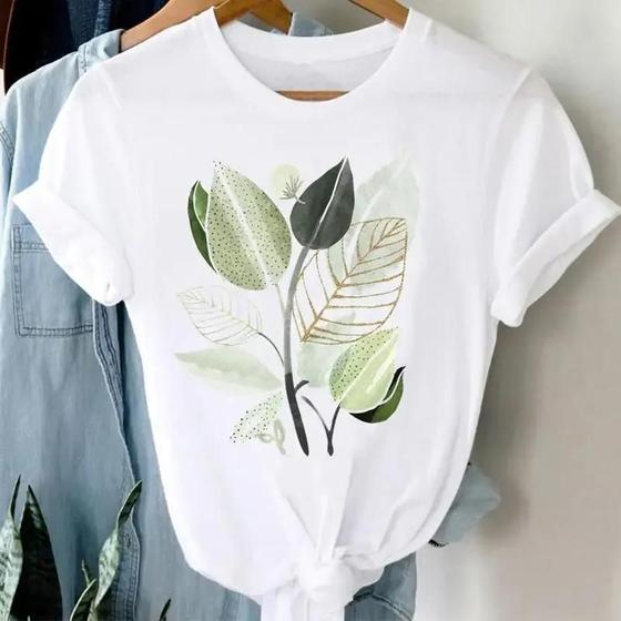 Imagem de Camiseta Feminina Respirável de Manga Curta - Gola Redonda - Alta Qualidade