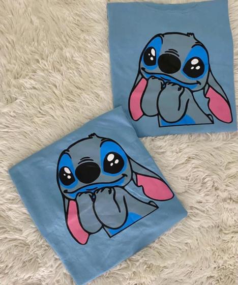 Imagem de Camiseta Feminina Stitch Blusa P ao Gg Algodão