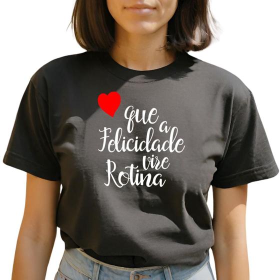 Imagem de Camiseta Feminina T-shirt Estampada Frase Motivacional Blusinha GuGi