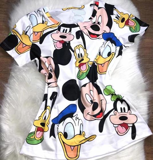 Imagem de Camiseta Feminina T-Shirts Turma Do Mickey