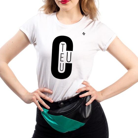 Imagem de Camiseta feminina teu céu ou te c