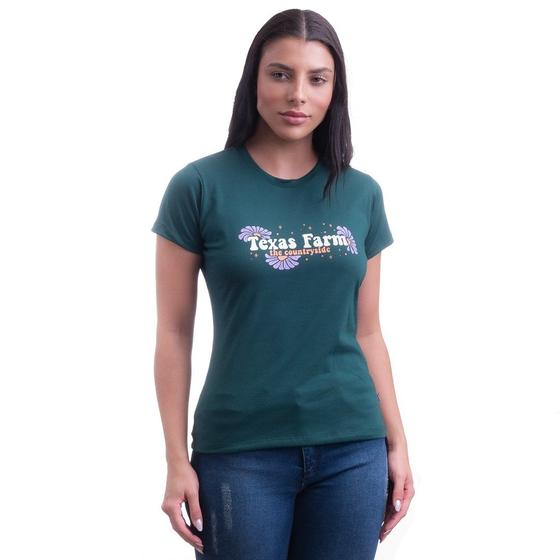 Imagem de Camiseta Feminina Texas Farm - Cf272 - Verde Esmeralda