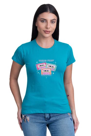 Imagem de Camiseta Feminina Texas Farm - Cf291 - Verde Turquesa