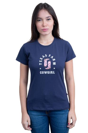 Imagem de Camiseta Feminina Texas Farm - Cf305 - Azul Marinho