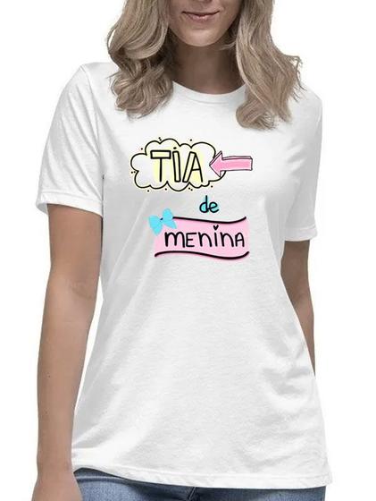 Imagem de Camiseta feminina tia de menina camisa blusa titia presente