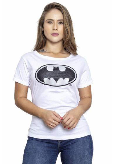 Camiseta Feminino Batman Logo - Branca - SIDEWAY - Camiseta Feminina -  Magazine Luiza
