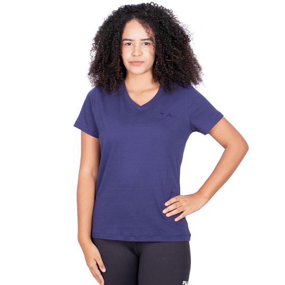 Imagem de Camiseta Fila Basic Feminino Marinho