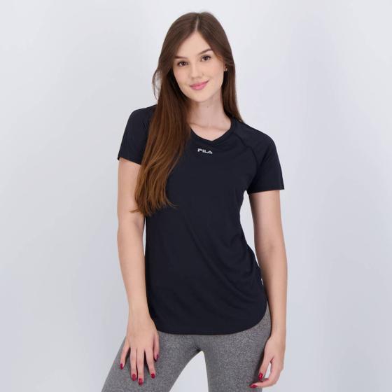 Imagem de Camiseta Fila Bio Feminina Preta