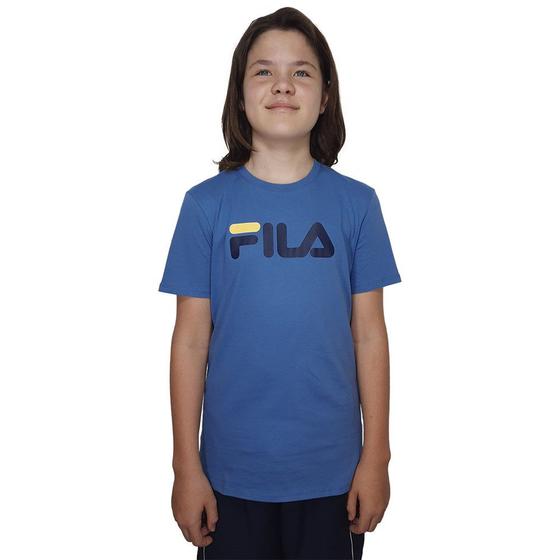 Imagem de Camiseta Fila Letter Premium Algodão Juvenil