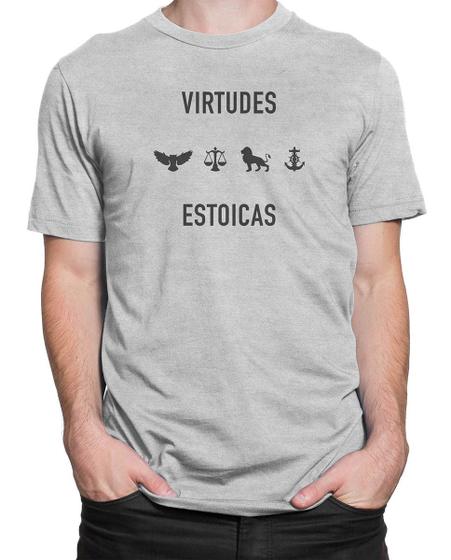 Imagem de Camiseta Filosofia As 4 Virtudes Estoicas Camisa Unissex CPL