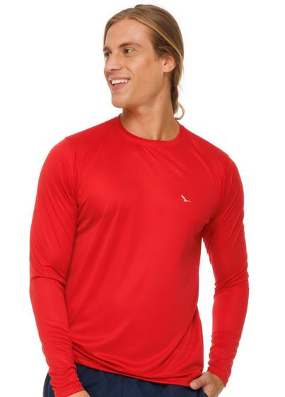 Imagem de Camiseta Fitness Dry Level Manga Longa Yacht Master - Vermelho