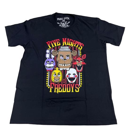 Camiseta Five Nights At Freddys FNAF Blusa Adulto Unissex Mr4001 MK005 ...