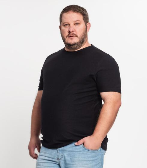 Imagem de Camiseta Flamé Plus Size Masculino Kohmar Preto