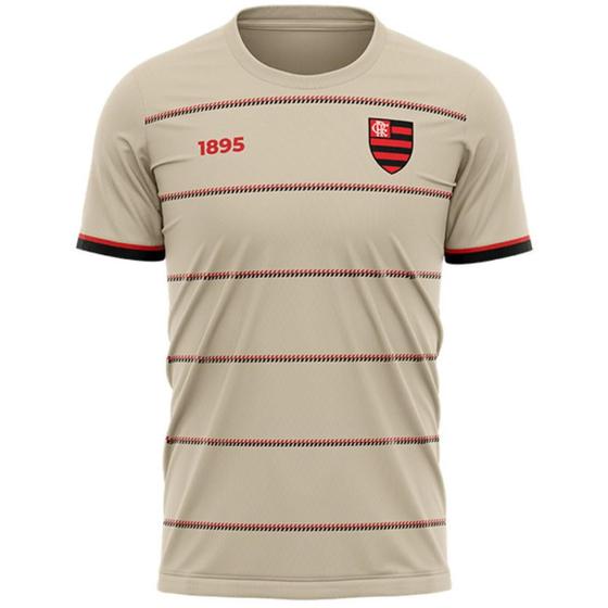 Imagem de Camiseta Flamengo Troféu Masculina - Bege e Preto