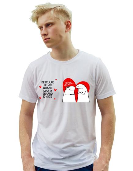 Imagem de Camiseta Flork desculpe pelas brigas mas o errado é voce