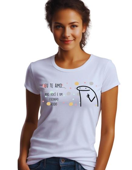 Imagem de Camiseta Flork eu te amo mas voce é um cuzinho azedo