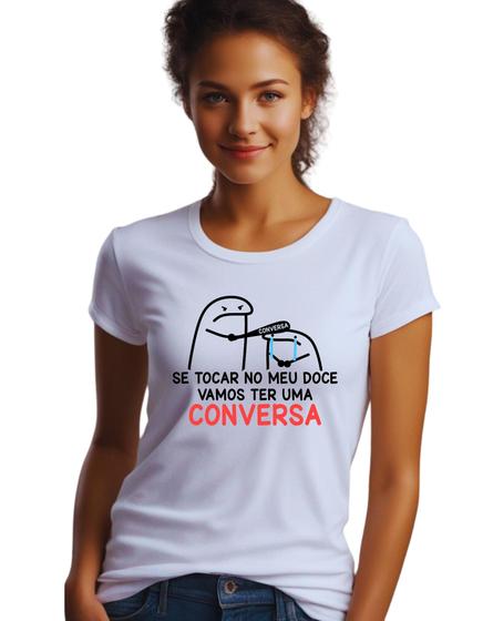 Imagem de Camiseta Flork se tocar no meu doce vamos ter uma conversa