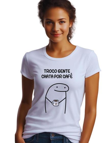 Imagem de Camiseta Flork troco gente chata por café