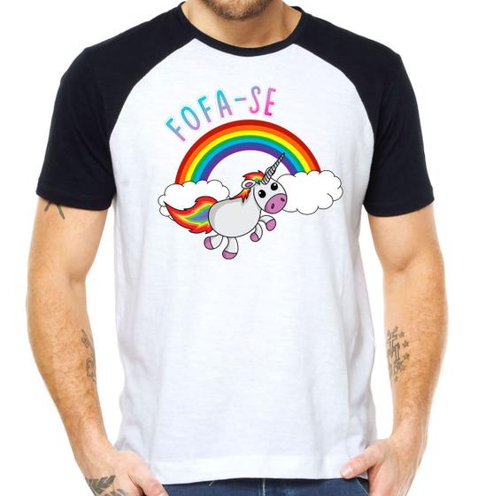 Imagem de Camiseta foda-se unicornio tumblr arco iris camisa