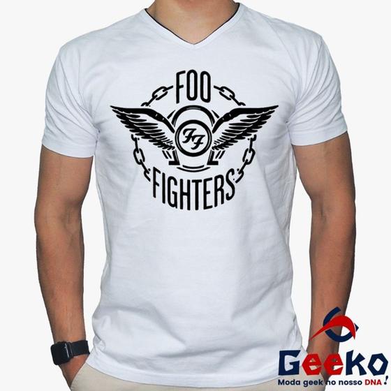 Imagem de Camiseta Foo Fighters 100% Algodão Rock Geeko