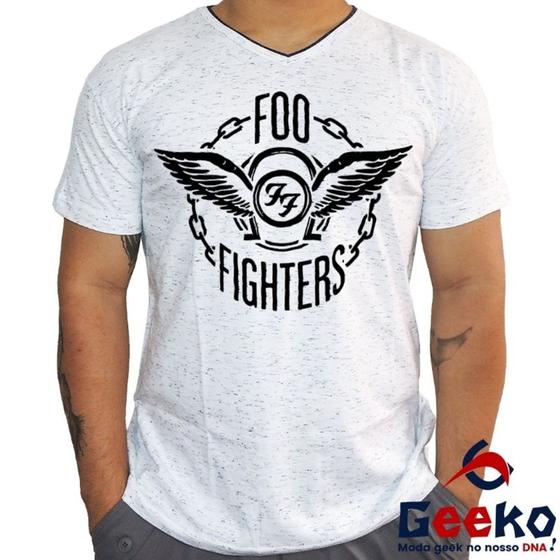 Imagem de Camiseta Foo Fighters 100% Algodão Rock Geeko