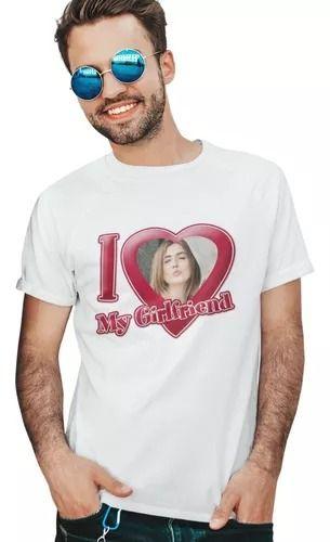 Imagem de Camiseta Foto I Love My Girlfriend Namorado Presente Barato