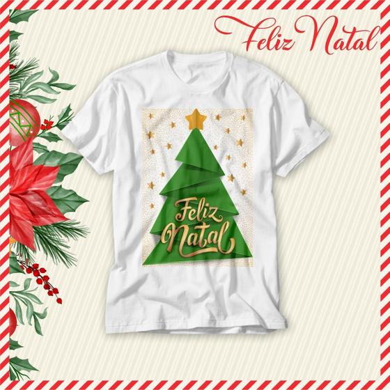 Imagem de Camiseta Frases Natal Em Família Papai Noel Unissex Feliz Natal Diferente Natal de Jesus Presente