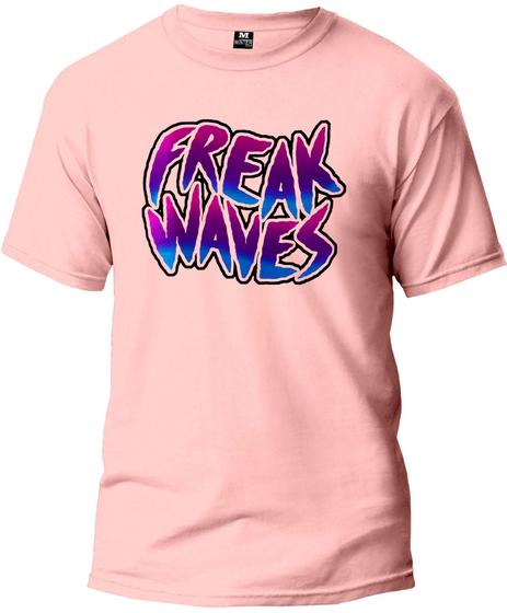 Imagem de Camiseta Freak Waves Adulto Camisa Manga Curta Premium 100% Algodão Fresquinha