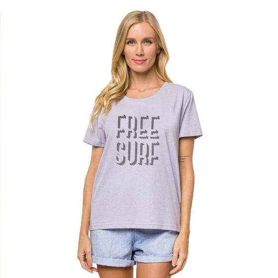 Imagem de Camiseta Freesurf Feminina Baby Letter Lilás Msc