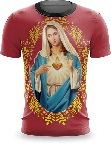 Imagem de Camiseta Full Print Religião Católica Jesus Deus Maria Santos 06