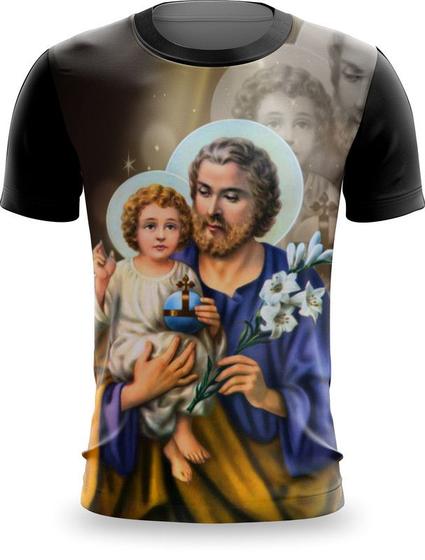 Imagem de Camiseta Full Print Religião Católica Jesus Deus Maria Santos 20