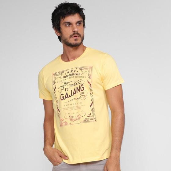 Camiseta Gajang Estampada Masculina Menor preço em Camiseta Gajang Estampada Masculina