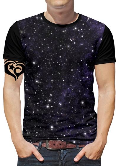 Imagem de Camiseta Galaxia PLUS SIZE Espaço Masculina Roupa blusa