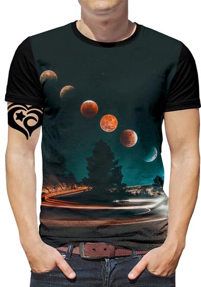 Imagem de Camiseta Galaxia PLUS SIZE Espaço Planeta Masculina Blusa