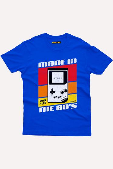 Imagem de Camiseta Game Made in 80's - Game Retro Geek by Nerd Chic