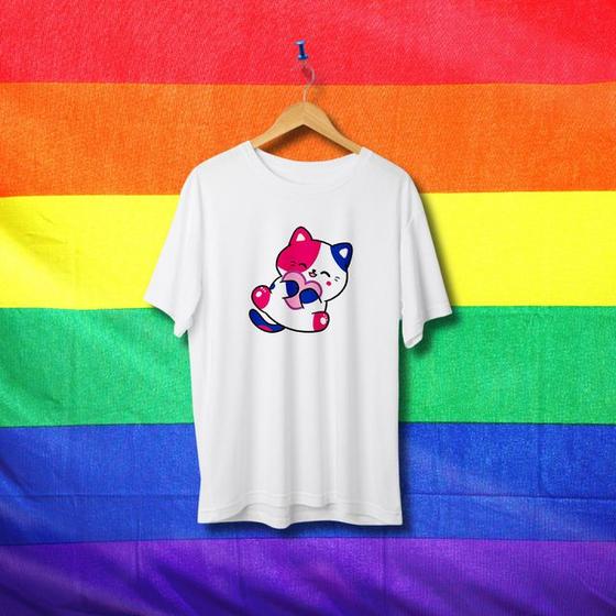 Imagem de Camiseta Gato Bissexual - ORGULHO - LGBT