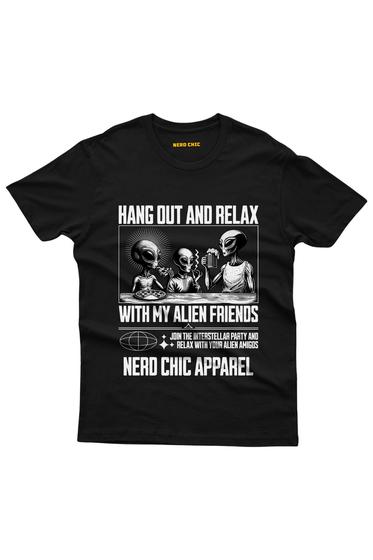 Imagem de Camiseta Geek: Hang Out and Relax: O Presente Nerd Extraterrestre Ideal