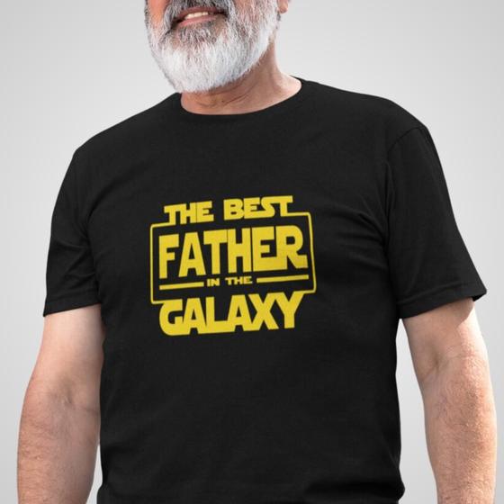 Imagem de Camiseta Geek The Best Father in Galaxy