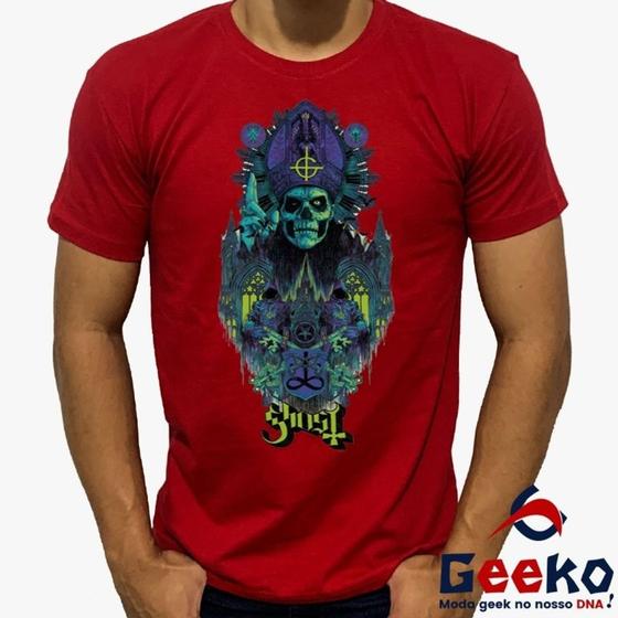 Imagem de Camiseta Ghost 100% Algodão Banda de Rock Geeko