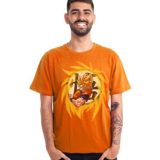 Imagem de Camiseta Goku Super Saiajin Dragon Ball Z Oficial Algodão - ClubeComix