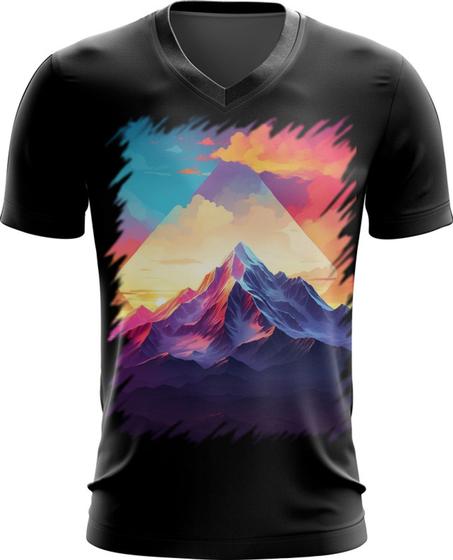 Imagem de Camiseta Gola V Alpinista Alpinismo Garra Vontade 4