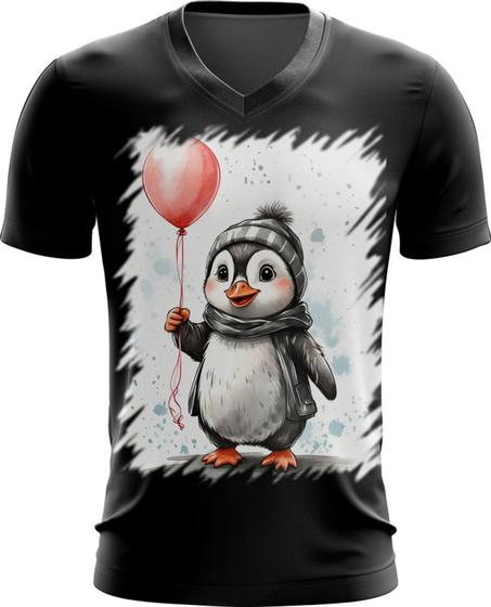 Imagem de Camiseta Gola V Bebê Pinguim com Balões Crianças 13