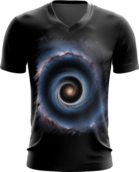 Imagem de Camiseta Gola V Buraco Negro Gravidade Espaço 3