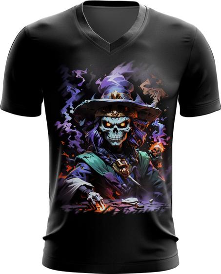 Imagem de Camiseta Gola V Mago da Morte Trevas Magia 6