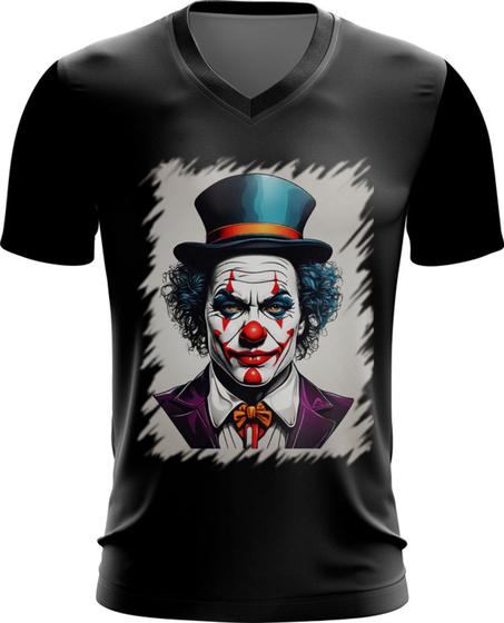 Imagem de Camiseta Gola V Palhaço Quebrada Morro Clown Slum 14