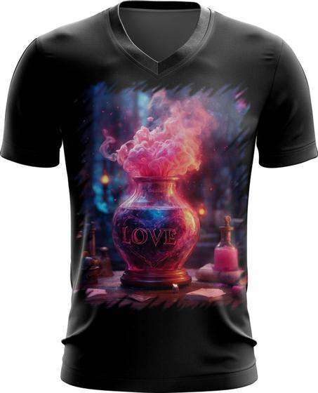 Imagem de Camiseta Gola V Poção do Amor Magia 4
