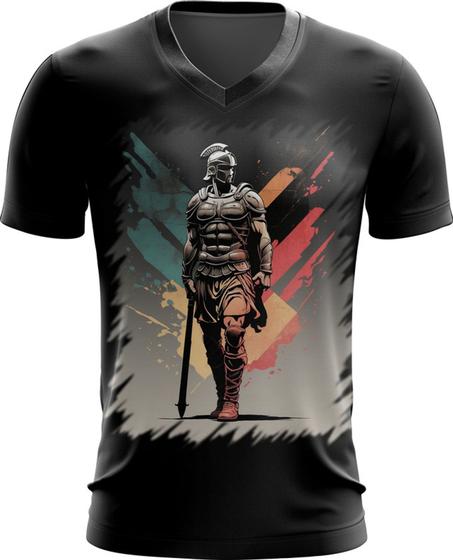 Imagem de Camiseta Gola V Soldado Romano Império 25