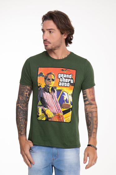 Imagem de Camiseta Grand Theft Auto - Verde Musgo