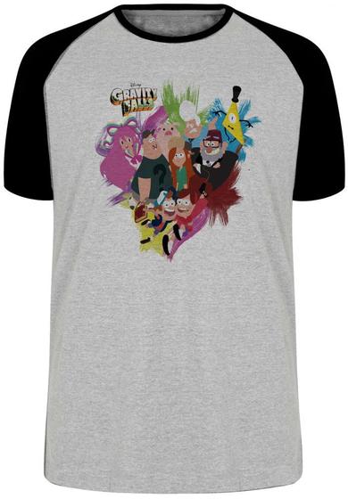 Imagem de Camiseta Gravity Falls personagens Blusa Plus Size extra grande adulto ou infantil