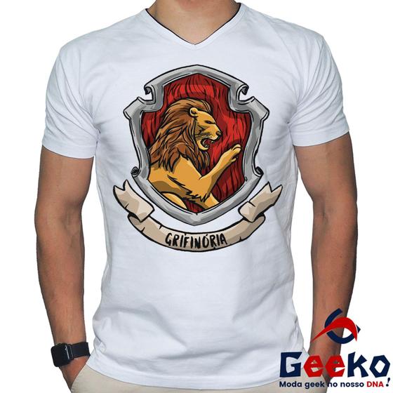 Imagem de Camiseta Grifinória 100% Algodão Harry Potter Gryffindor Geeko